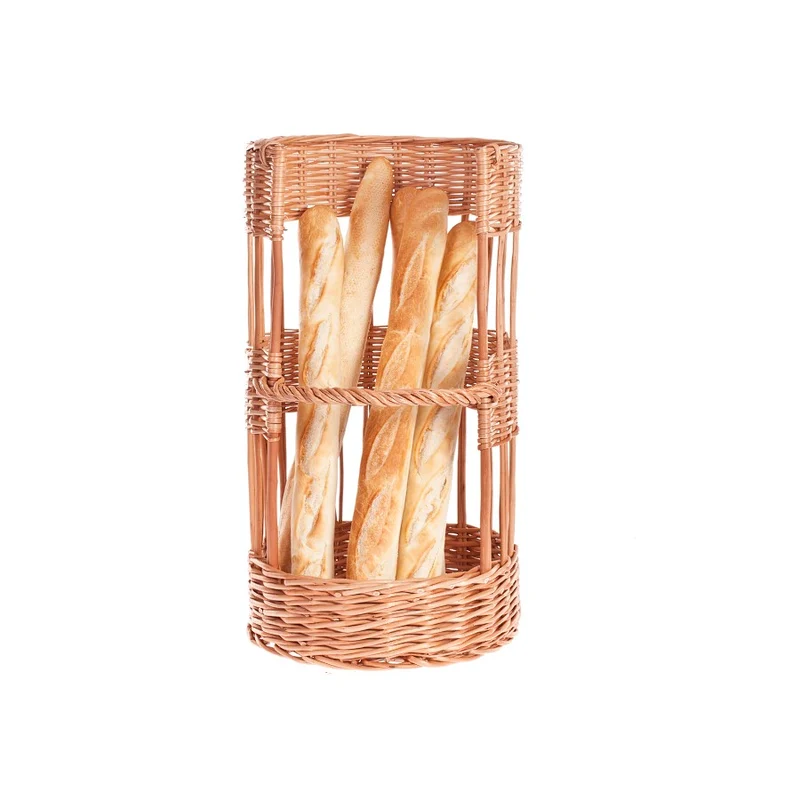 Bigno wicker baguette basket for bakery and store TheWickerStories
