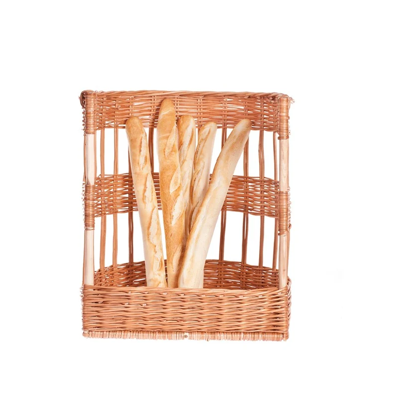 Brivi wicker bread basket for baguettes, ideal for stores and bakeries TheWickerStories