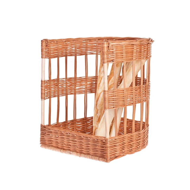 Brivi wicker bread basket for baguettes, ideal for stores and bakeries TheWickerStories