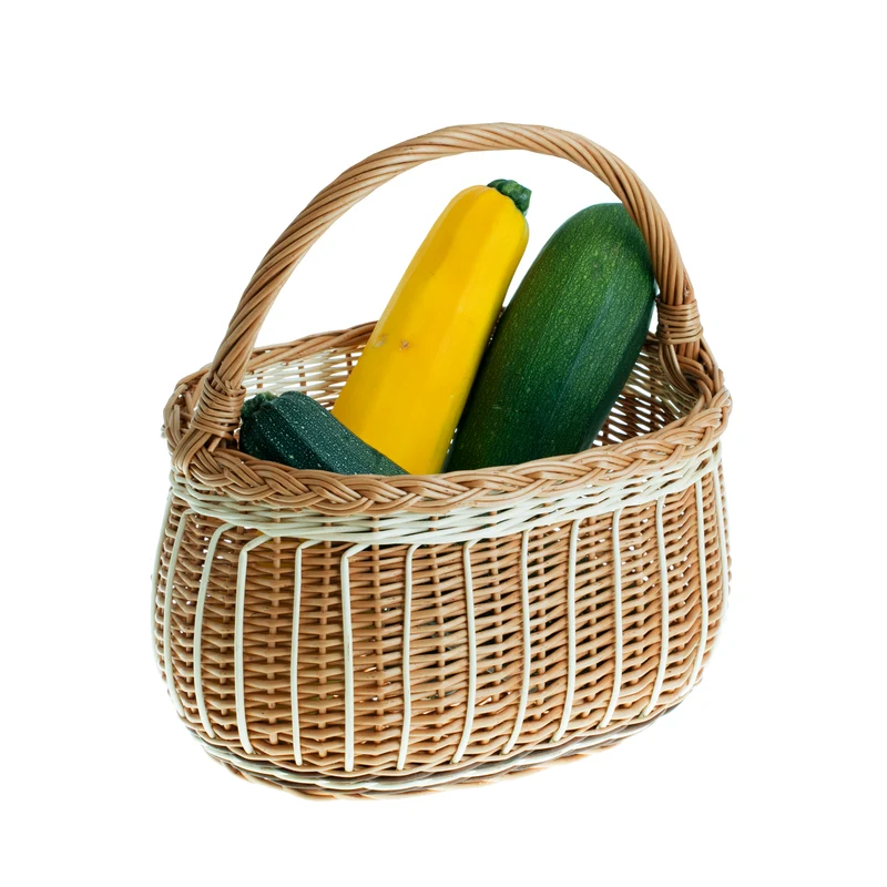 Waldoria wicker shopping basket with handle, handwoven TheWickerStories