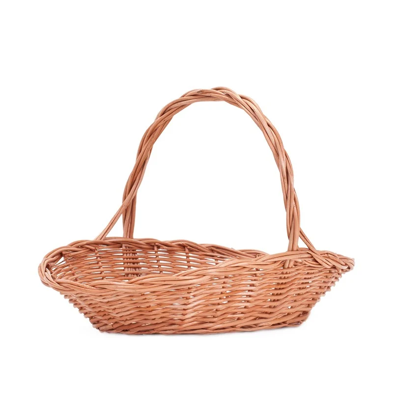 Zarila wicker gift and fruit basket with handle TheWickerStories