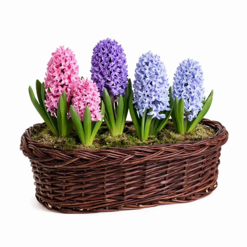 Zenturia wicker flower basket for garden and balcony TheWickerStories