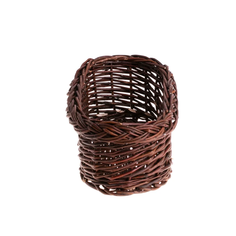 Zenturia wicker flower basket for garden and balcony TheWickerStories