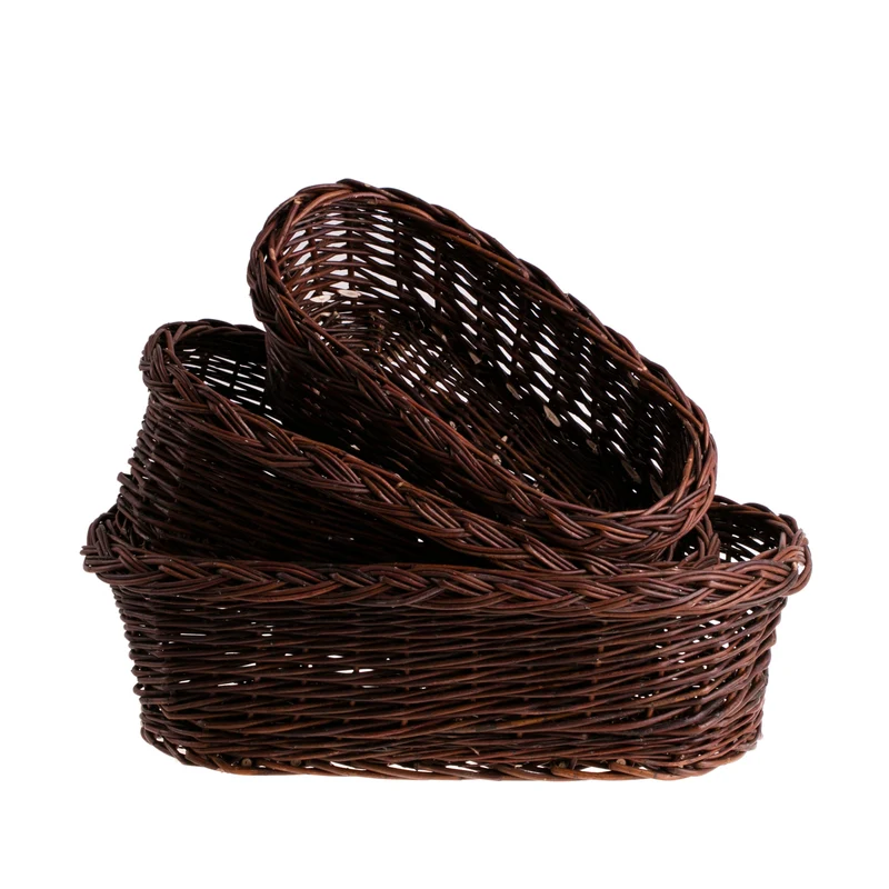 Zenturia wicker flower basket for garden and balcony TheWickerStories