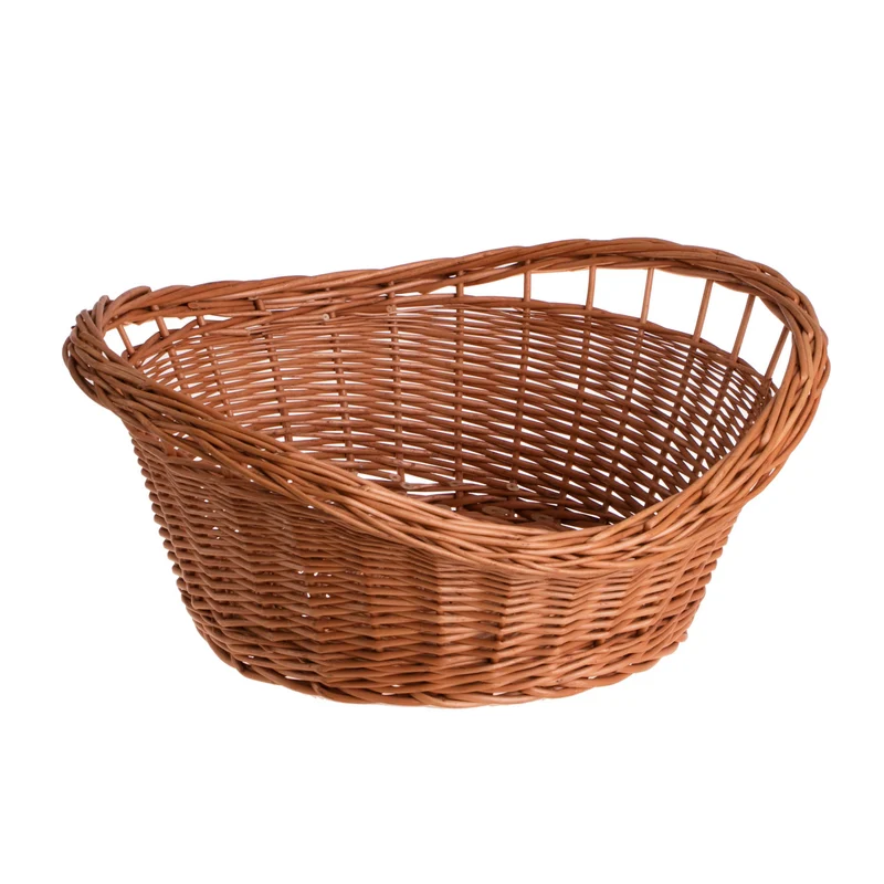 Trolloria wicker bread and fruit basket with handles TheWickerStories
