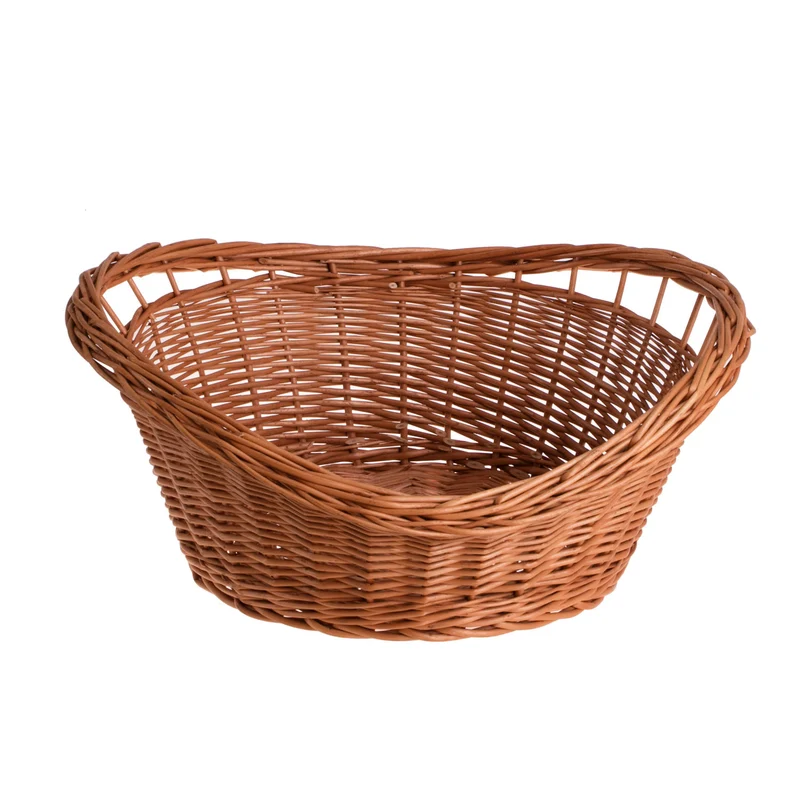 Trolloria wicker bread and fruit basket with handles TheWickerStories