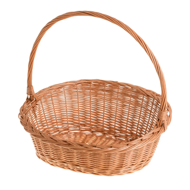 Zizania wicker gift basket, gift basket with handle, basket for gift arrangements TheWickerStories