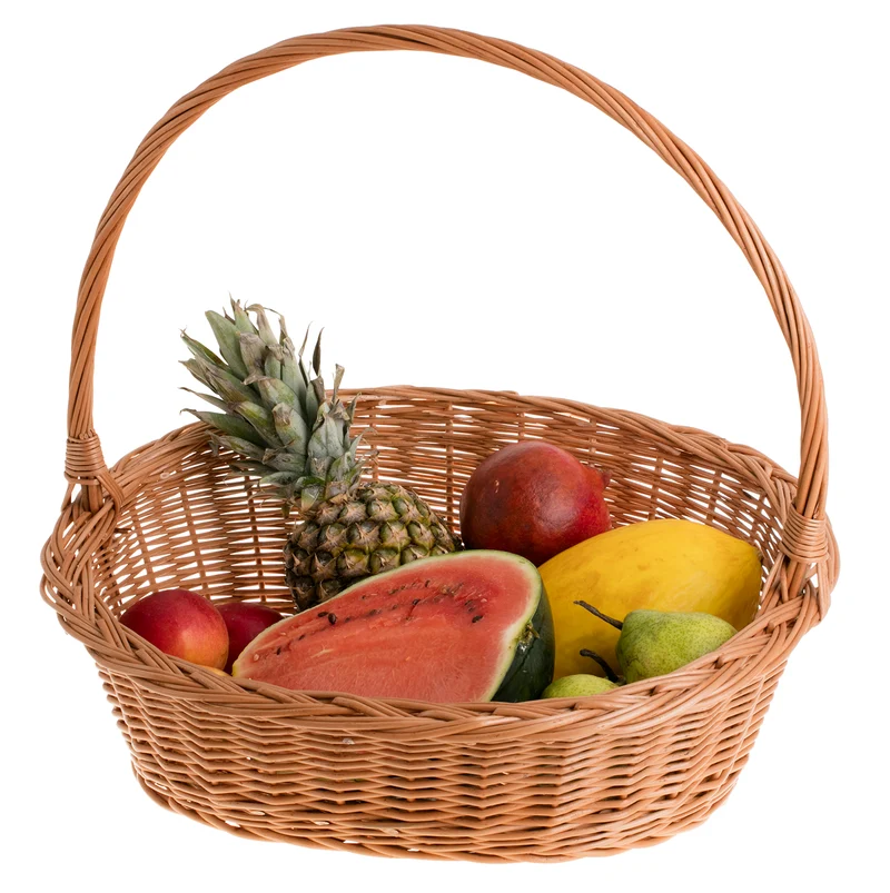 Zizania wicker gift basket, gift basket with handle, basket for gift arrangements TheWickerStories
