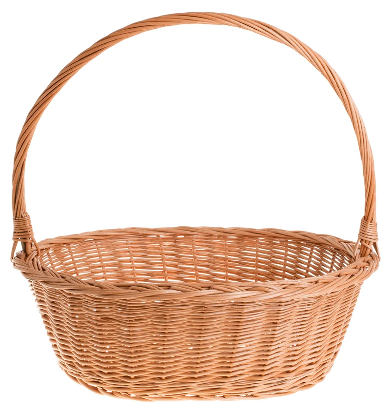 Zizania wicker gift basket, gift basket with handle, basket for gift arrangements TheWickerStories