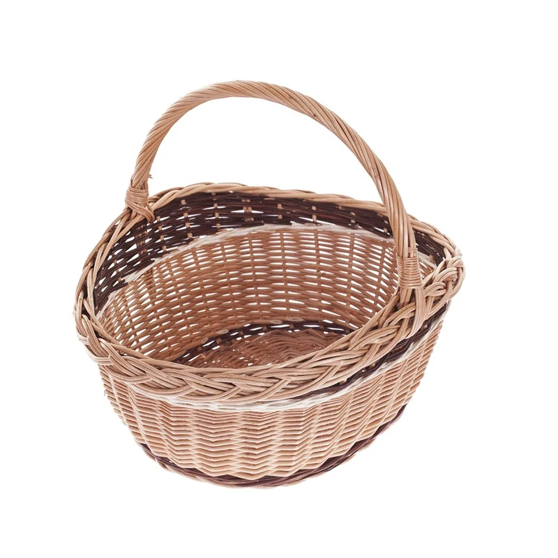 Zeloria wicker gift basket and shopping basket with handle TheWickerStories