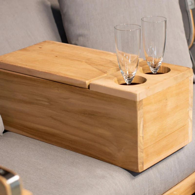 Strandkorb Mittelarmlehne | Teak