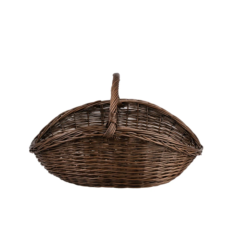 Fiorenla wicker firewood basket with handle TheWickerStories