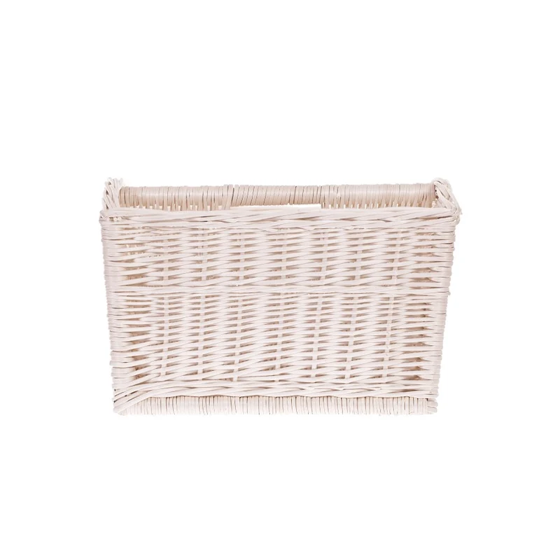 Givora wicker magazine basket for storing periodicals, with handle TheWickerStories