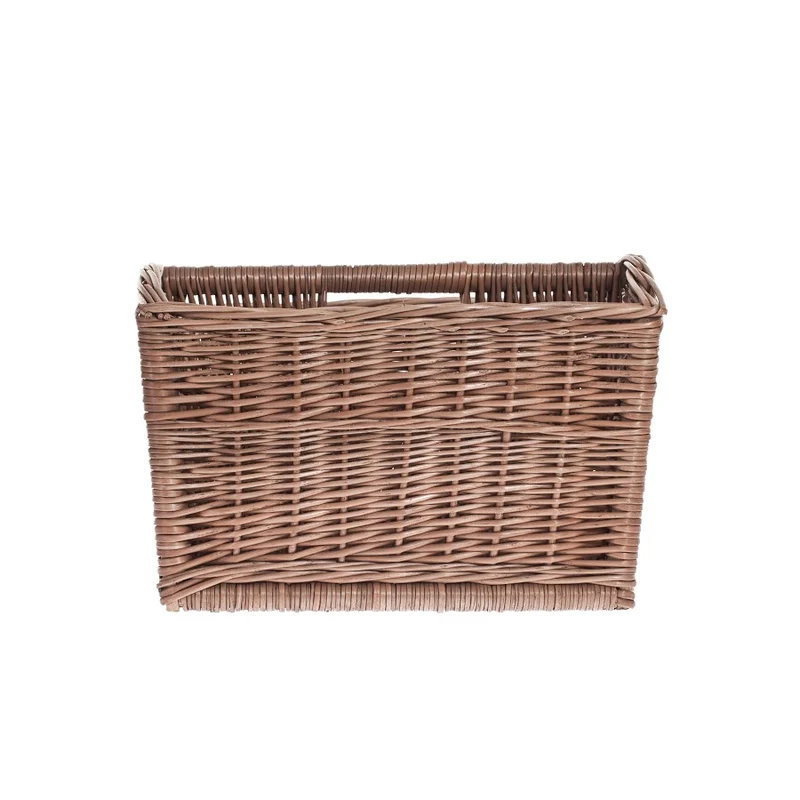 Givora wicker magazine basket with handle TheWickerStories
