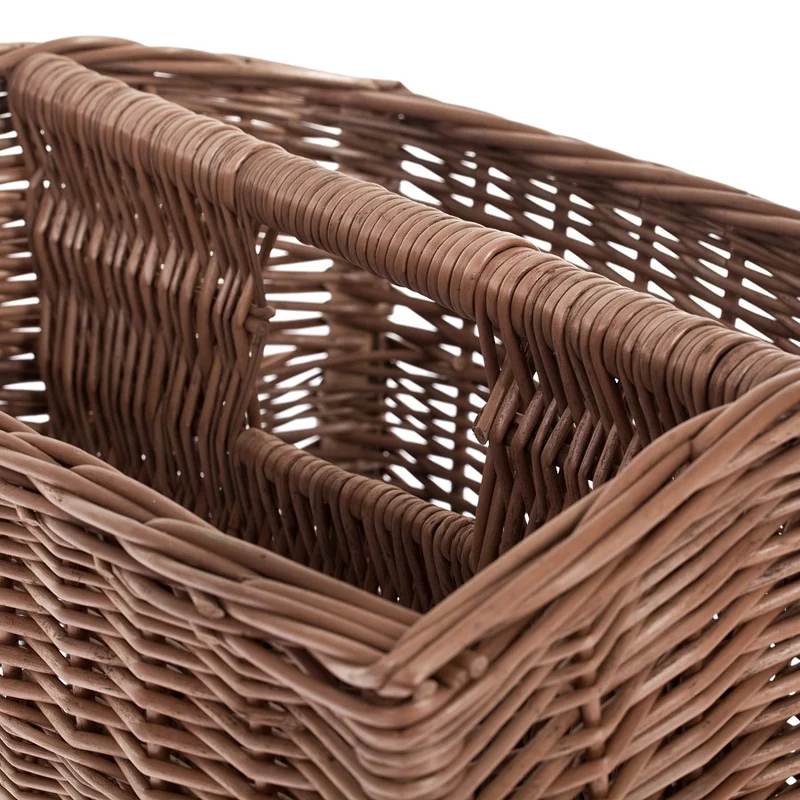 Givora wicker magazine basket with handle TheWickerStories