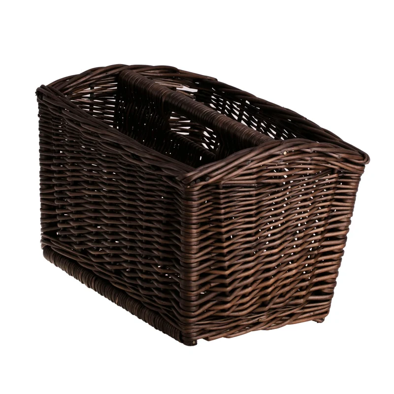 Givora wicker magazine basket with handle TheWickerStories