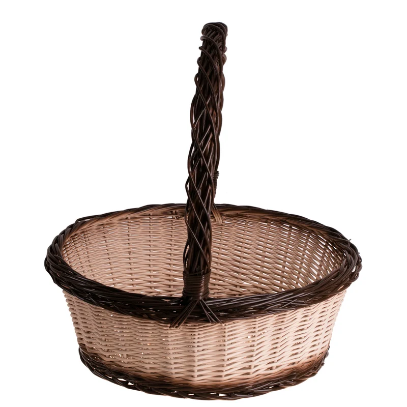 Zalvina wicker gift basket for gifts with a handle by TheWickerStories
