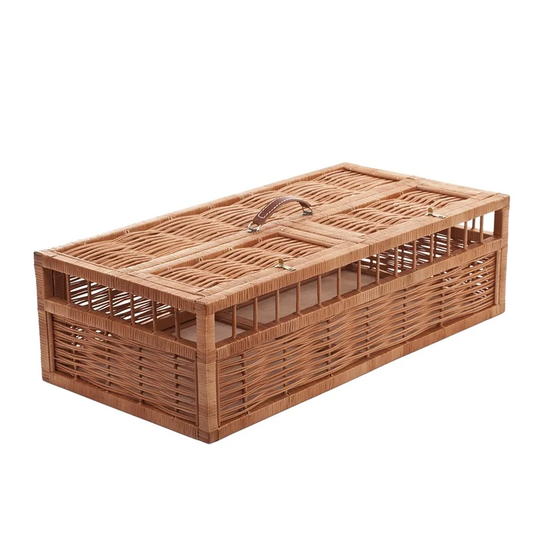 Tulipa wicker pigeon carrier, transport basket for pigeons, enclosed transport cage TheWickerStories