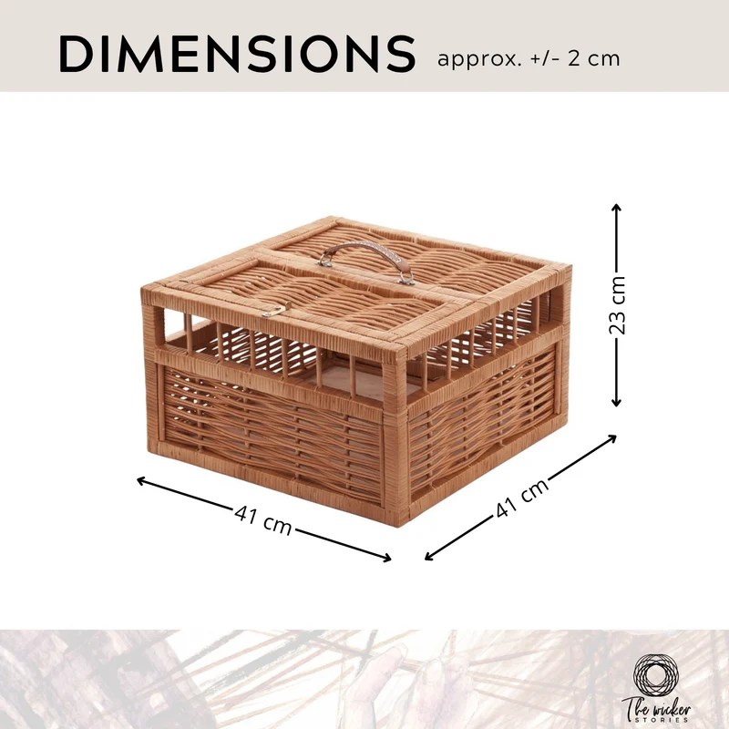 Tulipa wicker dovecote, pigeon transport basket, lockable transport cage TheWickerStories