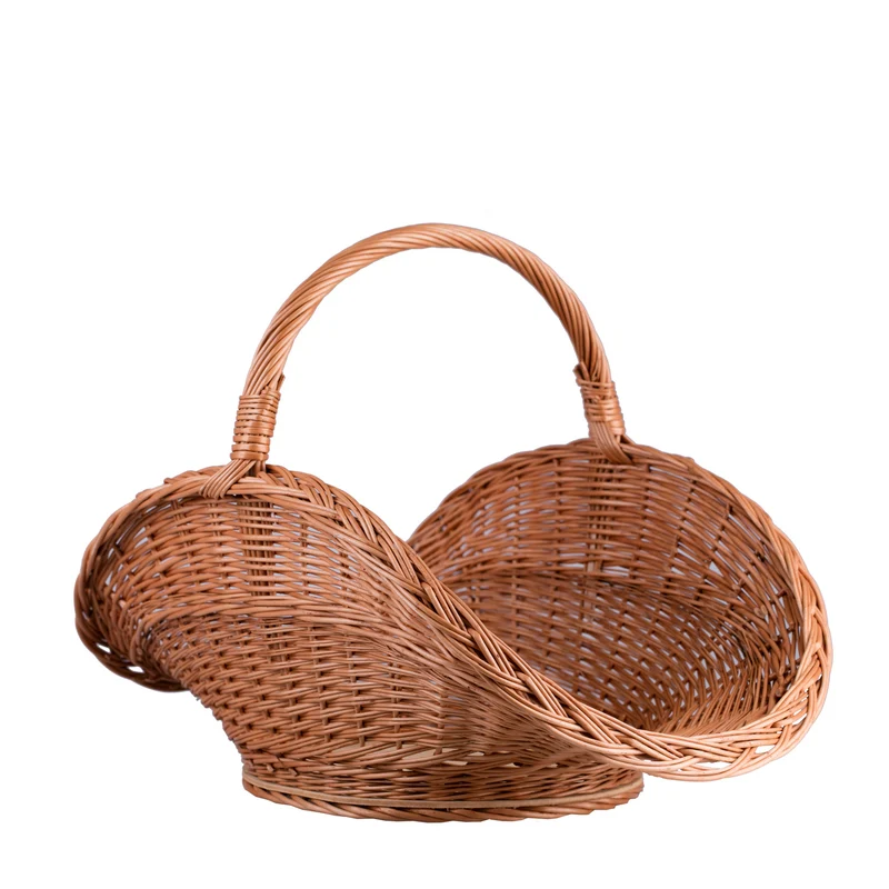 Fumaria wicker firewood basket with handle TheWickerStories
