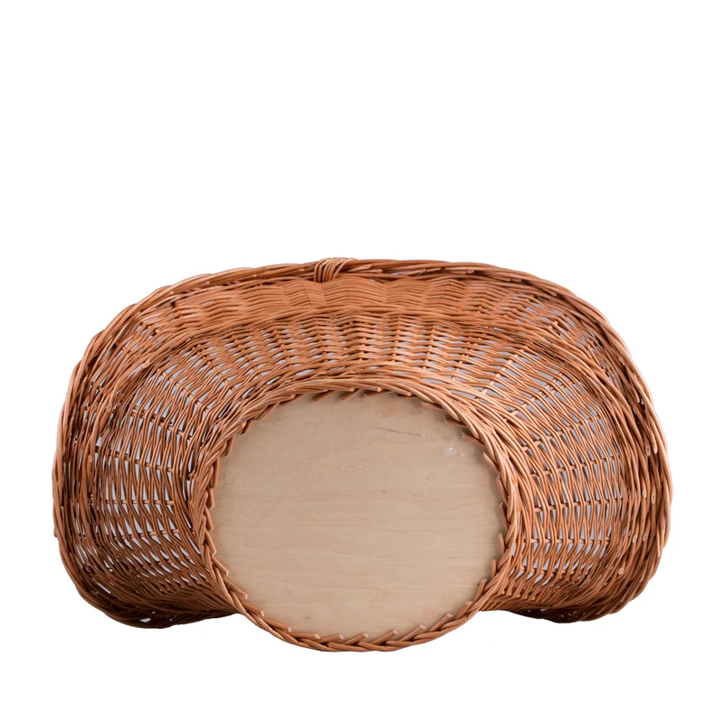 Fumaria wicker firewood basket with handle TheWickerStories