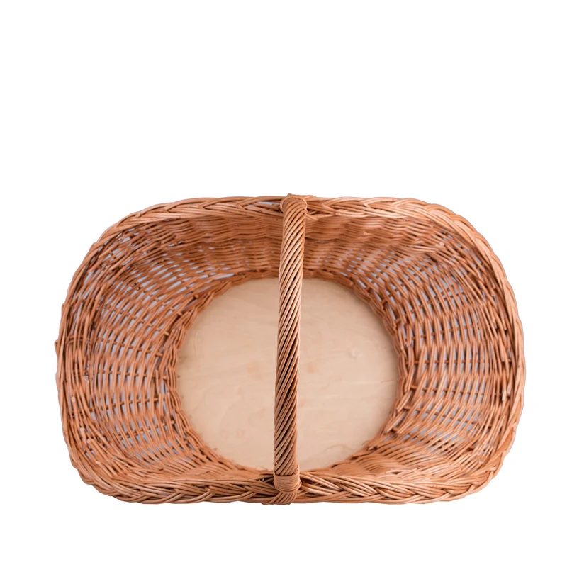 Fumaria wicker firewood basket with handle TheWickerStories