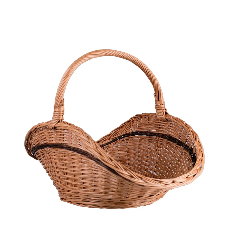 Fumaria wicker firewood basket with handle TheWickerStories