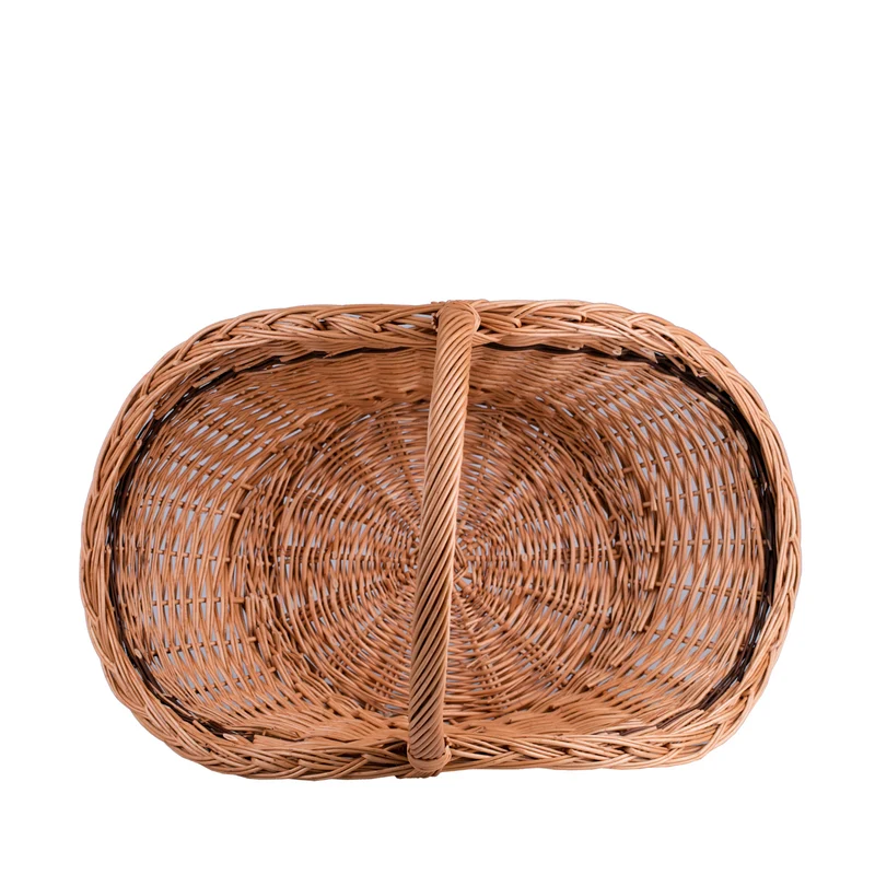 Fumaria wicker firewood basket with handle TheWickerStories