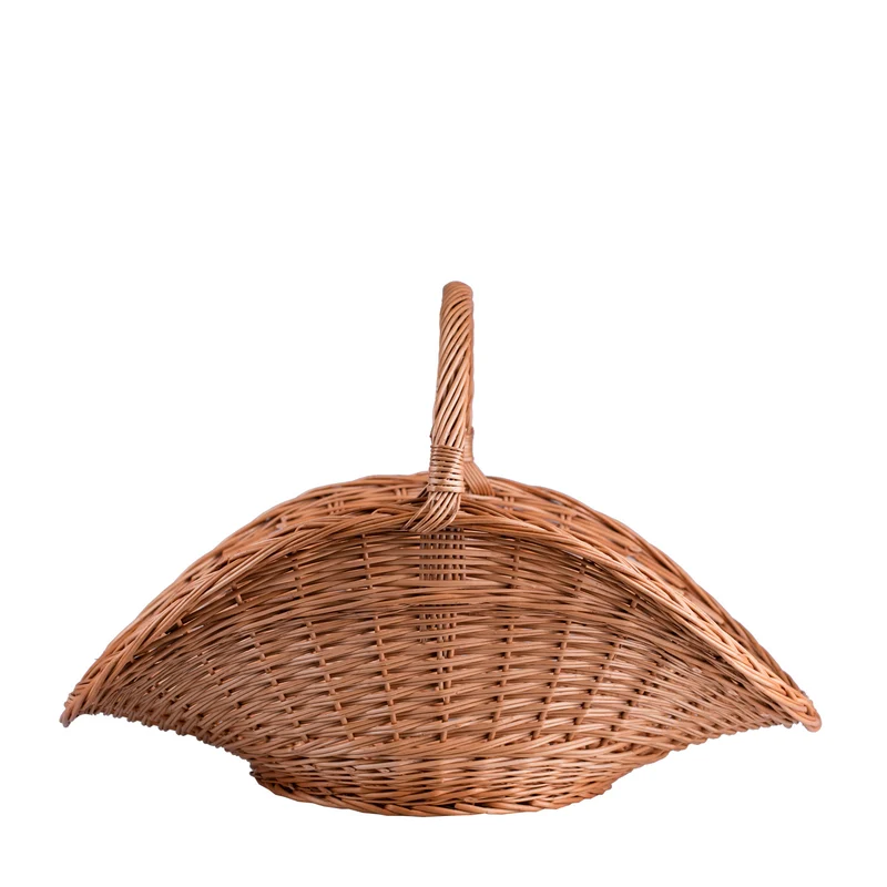Fumaria wicker firewood basket with handle TheWickerStories