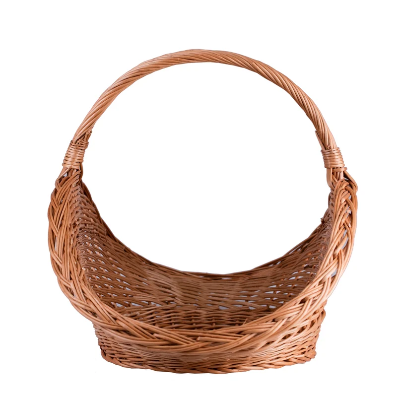 Fumaria wicker firewood basket with handle TheWickerStories
