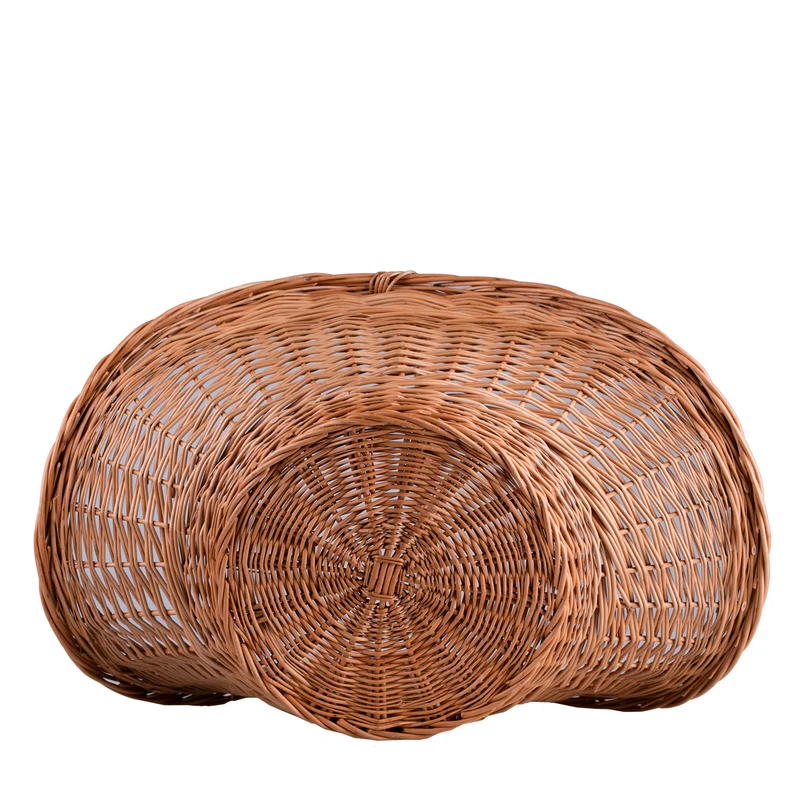 Fumaria wicker firewood basket with handle TheWickerStories