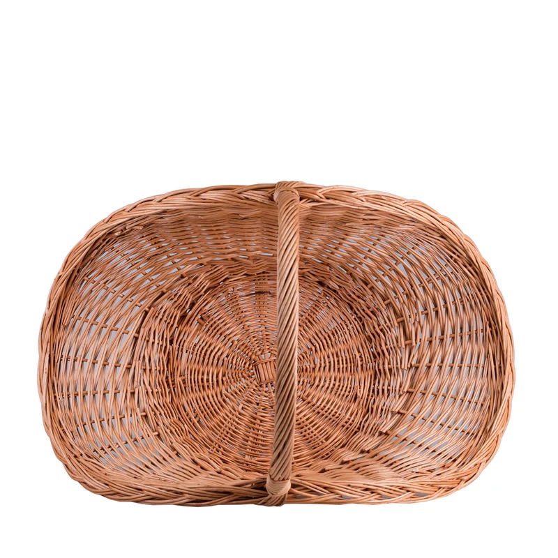 Fumaria wicker firewood basket with handle TheWickerStories