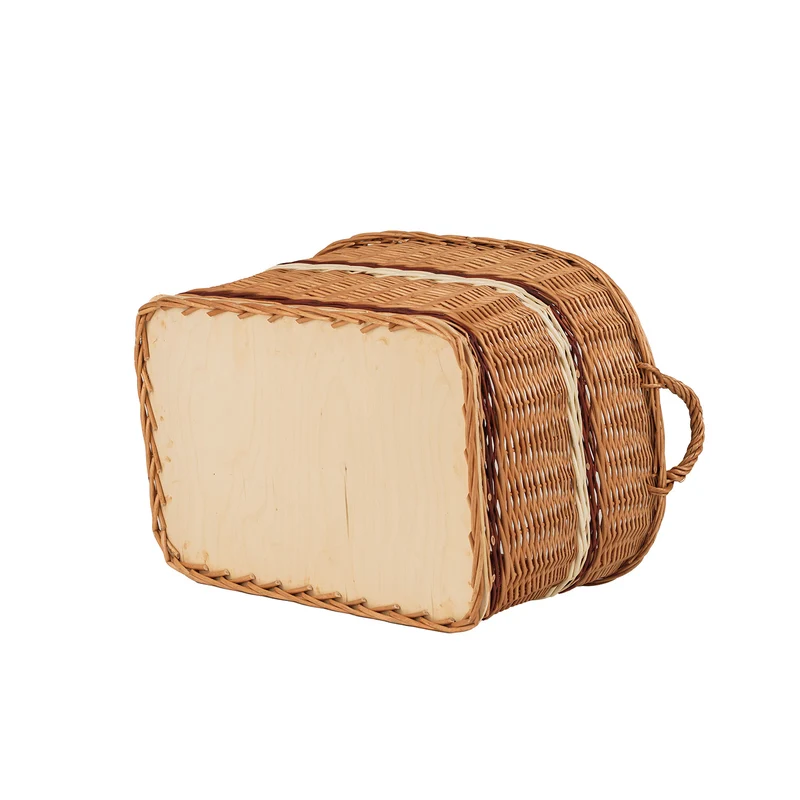 Forselia wicker firewood basket with handles TheWickerStories