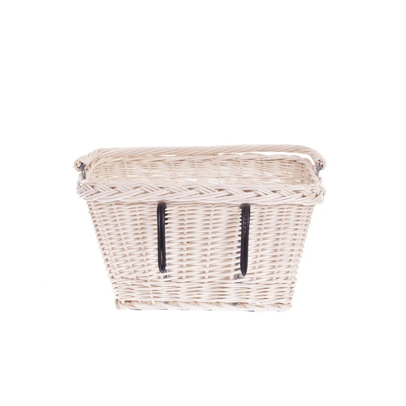 Magnus wicker basket for bike, bike basket with hooks TheWickerStories