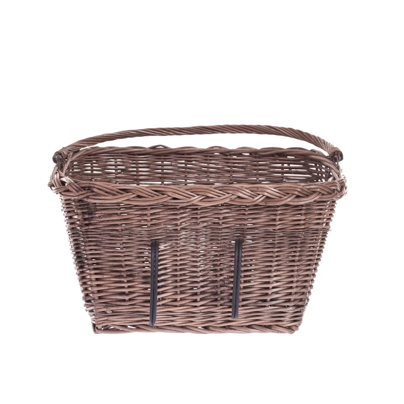 Magnus wicker bike basket, bike basket with hooks TheWickerStories