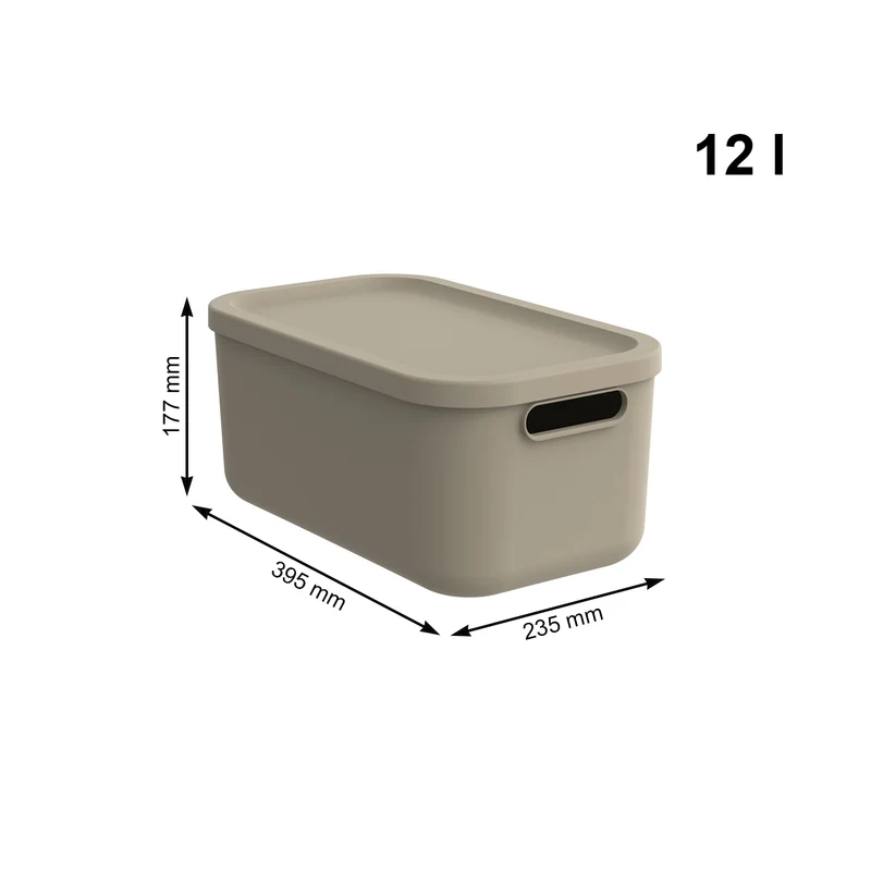 Aufbewahrungsbox 12 l 2er Set ALBULA LIGHT
