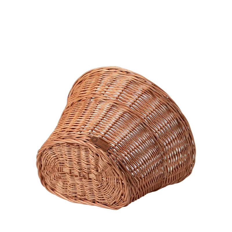 Paulus wicker bicycle basket with eco-leather straps TheWickerStories