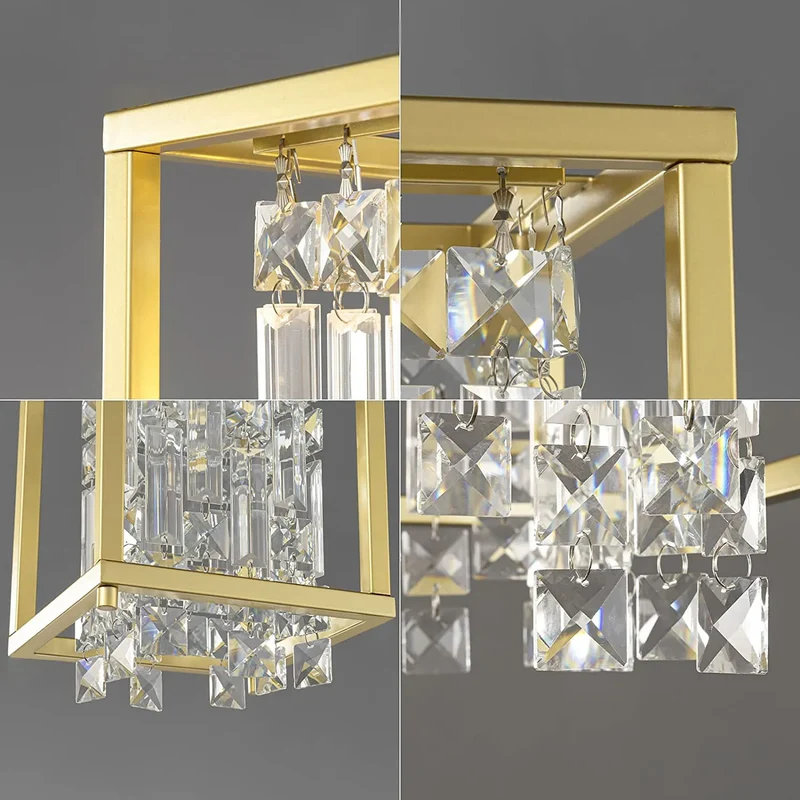 Kristall Deckenlampe Gold APP1111-1CP