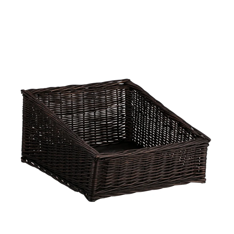 Tilda wicker display basket for bread and fruit TheWickerStories