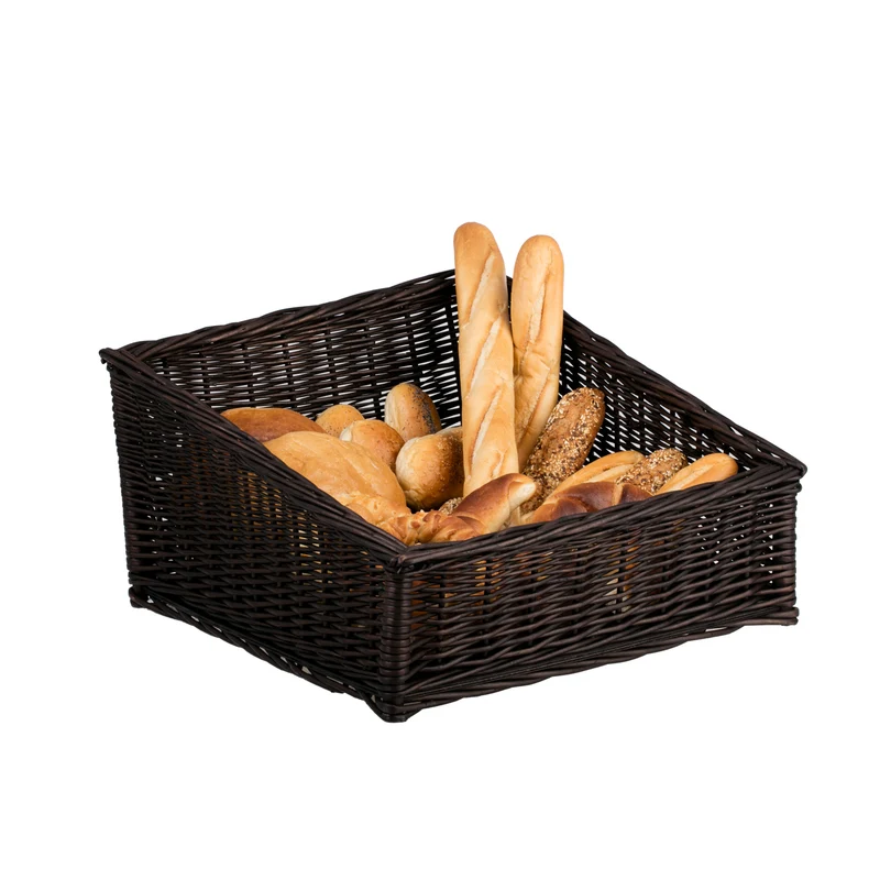Tilda wicker display basket for bread and fruit TheWickerStories