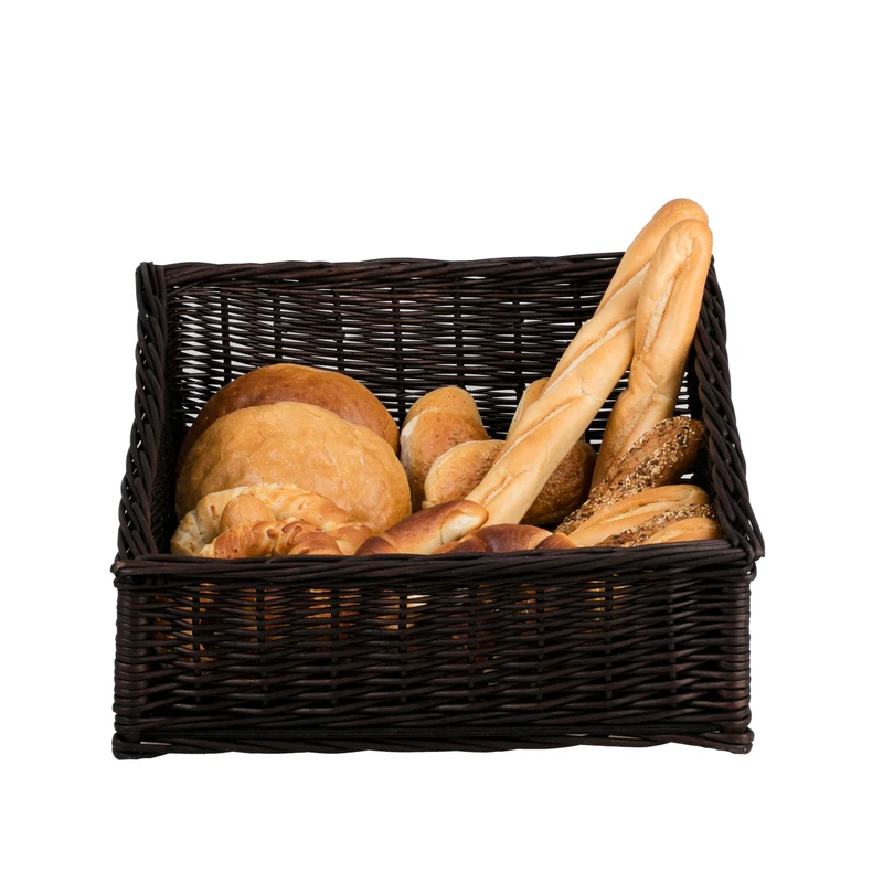 Tilda wicker display basket for bread and fruit TheWickerStories