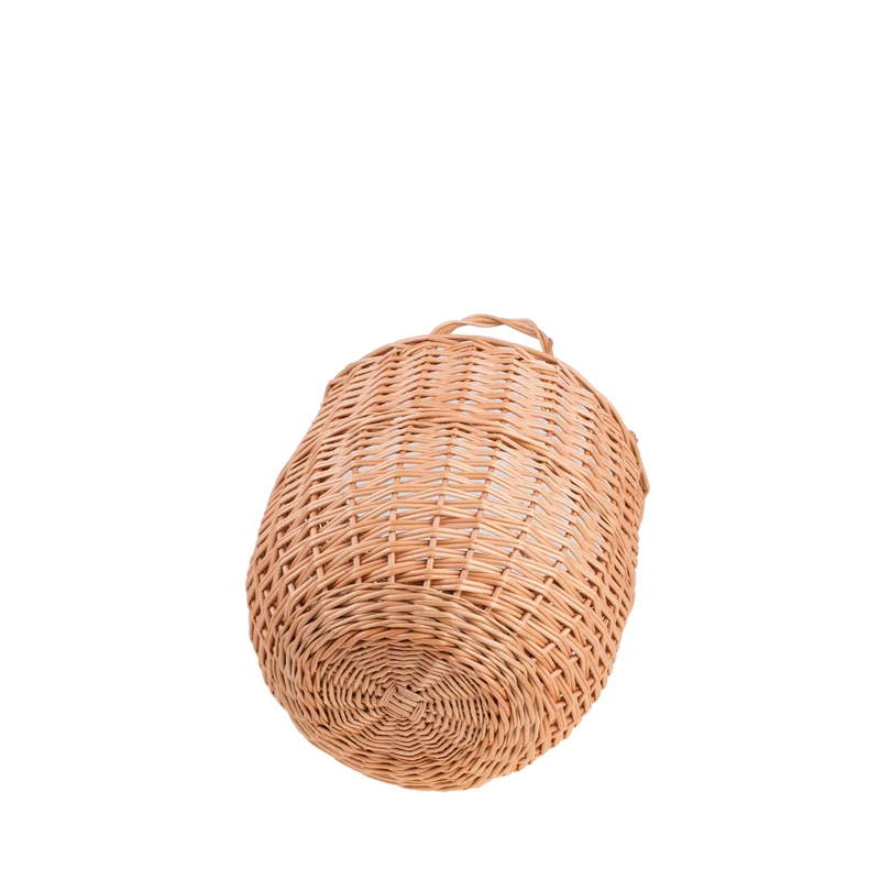 Trilla wicker basket for fruits and gifts with handles TheWickerStories