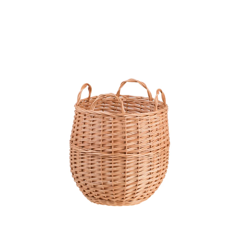 Trilla wicker basket for fruits and gifts with handles TheWickerStories