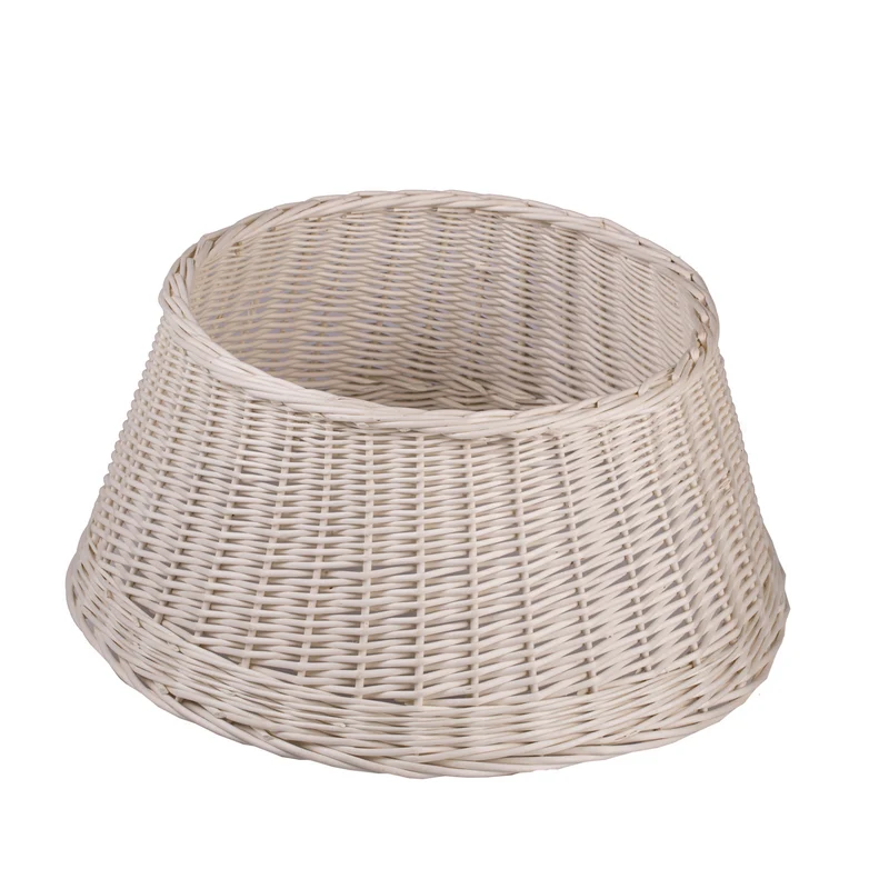 Cerin wicker Christmas tree collar, tree stand cover TheWickerStories
