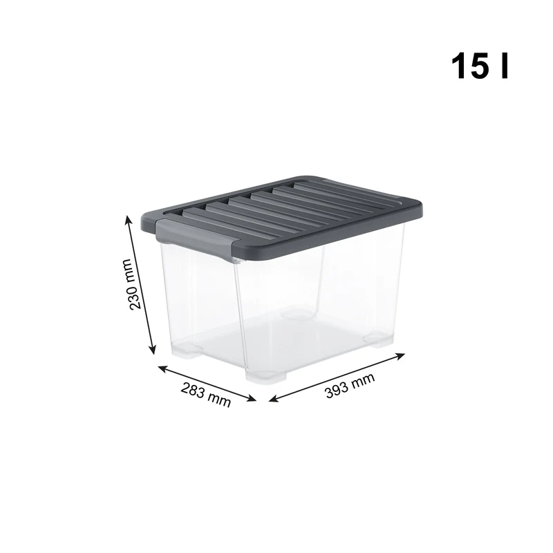 Boxen Set mit Deckel 15 l, 4 tlg. CORE PLUS