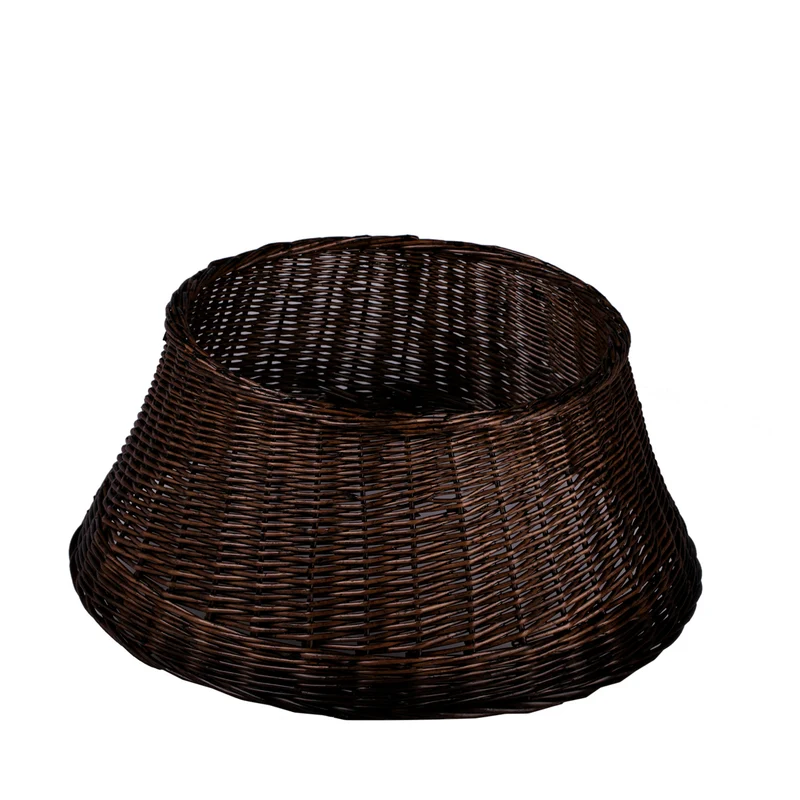 Cerin wicker Christmas tree collar to conceal the tree stand TheWickerStories
