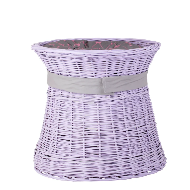 Eralis wicker pet house for cat and small dog with two cushions TheWickerStories