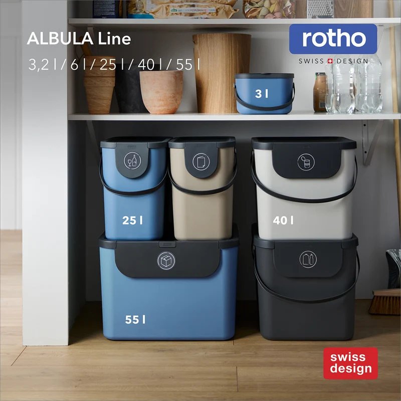 Set Recyclingbehälter 3 tlg. ALBULA