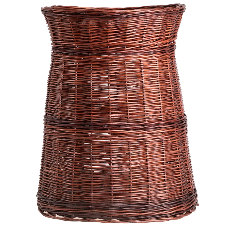 Elnoria wicker cat basket with gray cushions, three-tier TheWickerStories