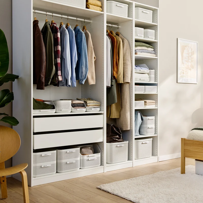 Kleiderschrank Organizer 4er Set Korb XL | WOP